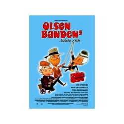 Postkort m. Olsen Banden filmplakat