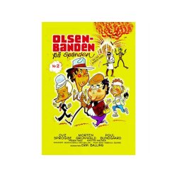 Postkort m. Olsen Banden filmplakat