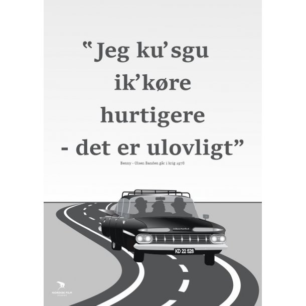 Plakat - Banden i bil - Alle varer Nordisk Film