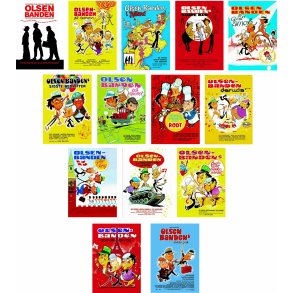 Store magneter m. Olsen Banden filmplakat