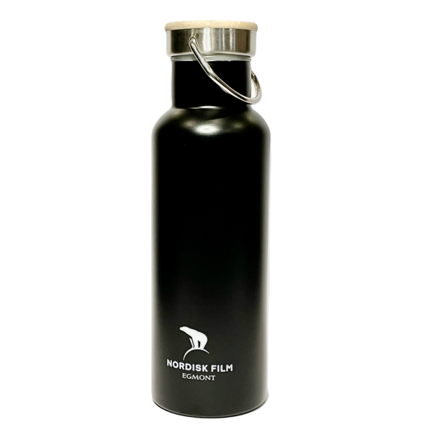 Drikkeflaske med Nordisk Film logo