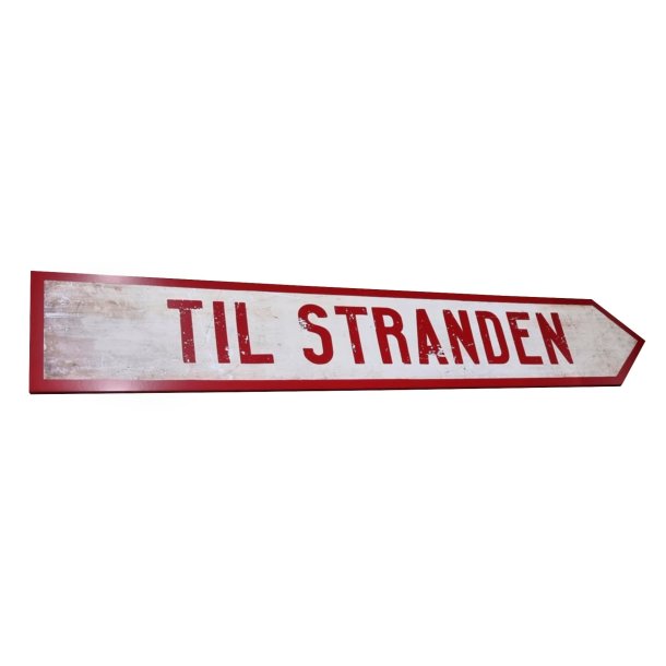 "Til Stranden" skiltet fra Olsen Banden i Jylland (LIMITED EDITION)